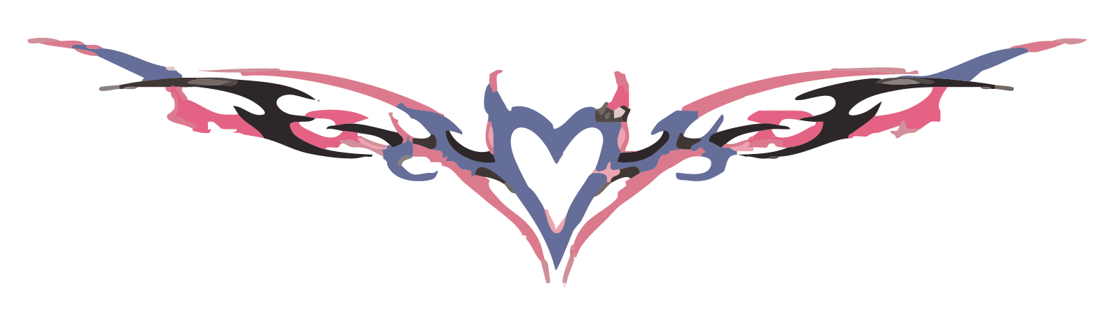 Y2K Tribal Heart Logo